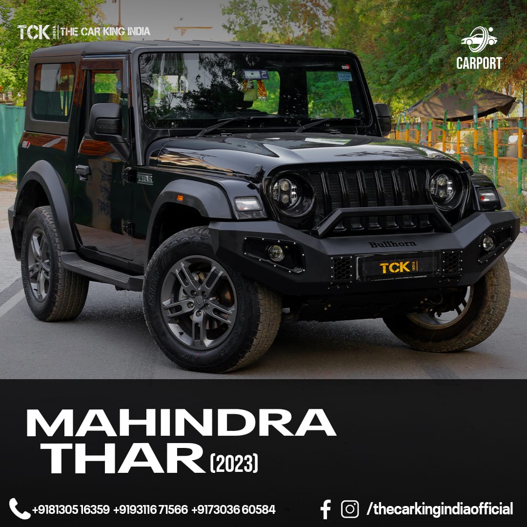 Used MAHINDR THAR LX P AT 2WD 4S HT 2023 black - photo 1