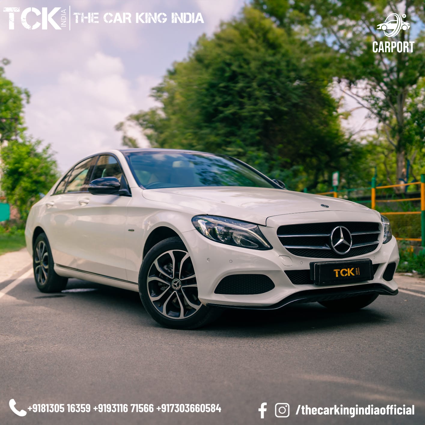 Used MERCEDES C220D 2018 white - photo 3