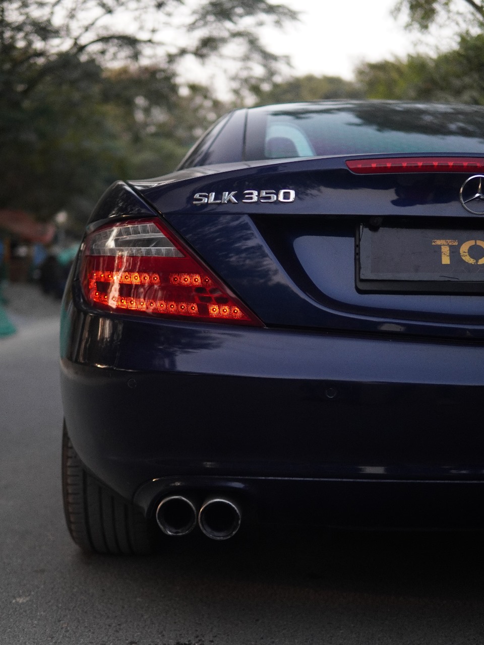 Used MERCEDES SLK 2012 blue - photo 4