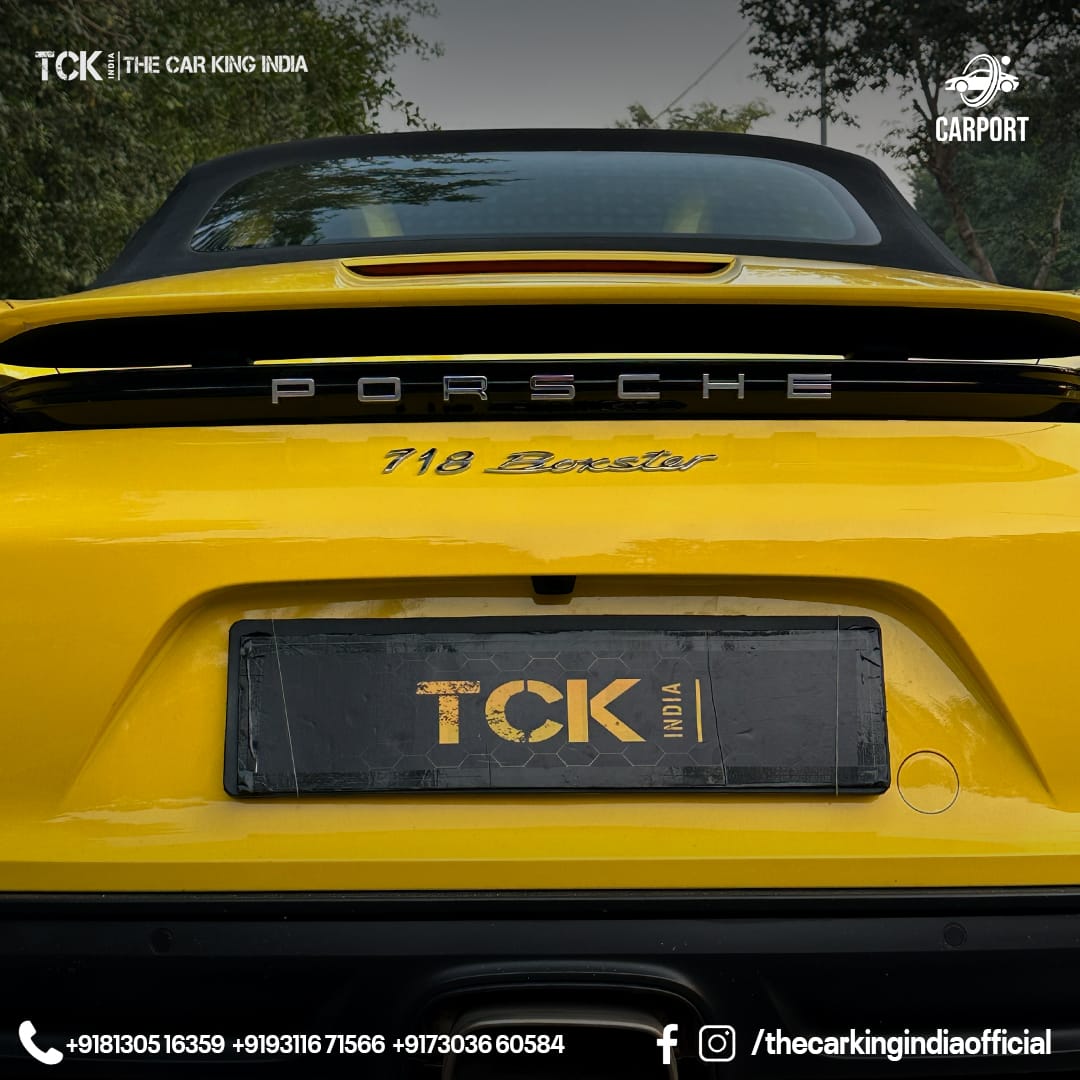 Used PORSCHE 718 BOXSTER 2021 yellow - photo 9