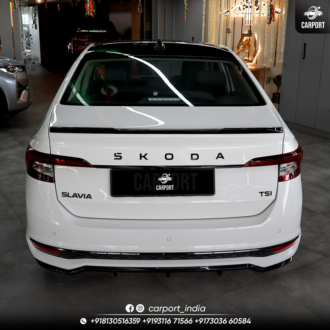 Used 2025 SKODA SLAVIA SPORTLINE TSI AT white - photo 10