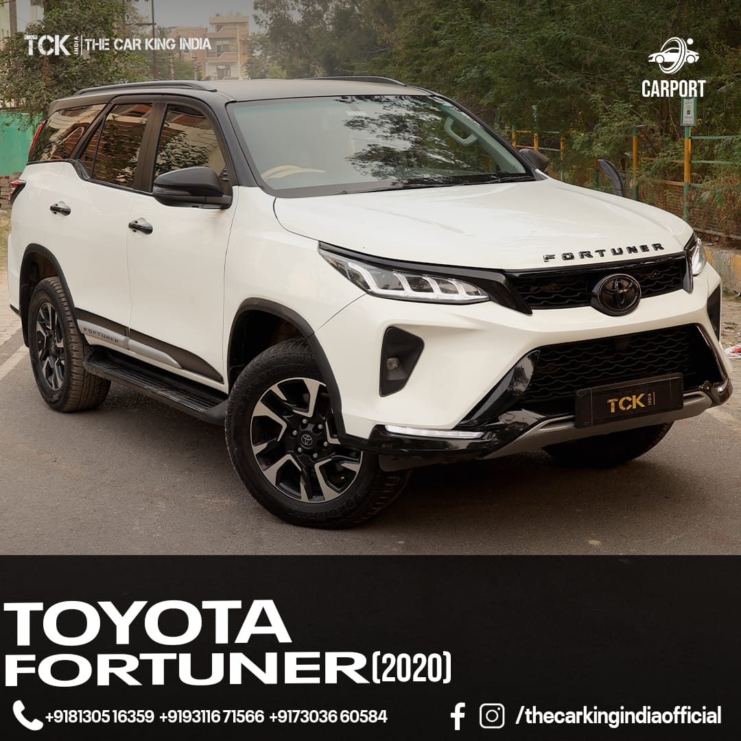 Used TOYOTA FORTUNER 2020 BS6 white - photo 1